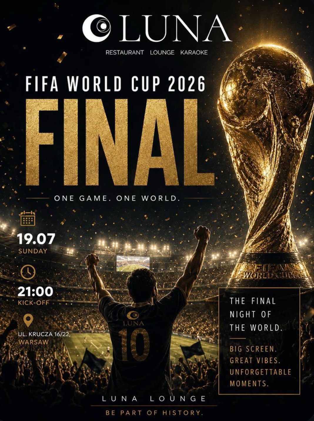 🏆 FIFA World Cup 2026 Final at LUNA Lounge